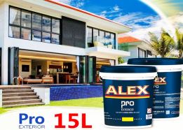 Sơn Alex ra mắt sản phẩm sơn phủ ngoại thất Alex Pro thùng 15l