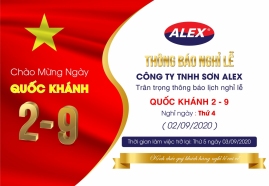Thông báo nghỉ lễ ngày 2.9