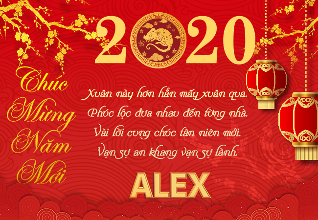 Tổng giám đốc Công ty sơn Alex gửi lời chúc xuân Canh Tý
