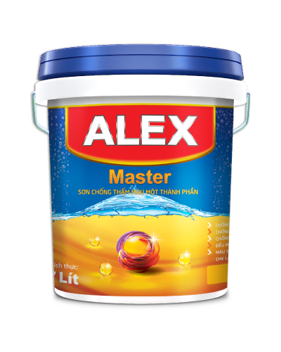 SƠN CHỐNG THẤM MÀU ALEX MASTER MỘT THÀNH PHẦN